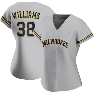 Devin Williams Women's Milwaukee Brewers Authentic Road Jersey - Gray