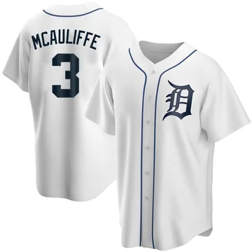 Dick Mcauliffe Men's Detroit Tigers Replica Home Jersey - White