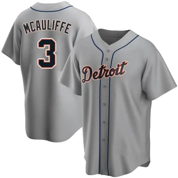 Dick Mcauliffe Men's Detroit Tigers Replica Road Jersey - Gray