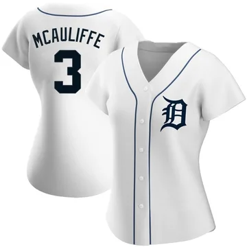 Dick Mcauliffe Women's Detroit Tigers Authentic Home Jersey - White