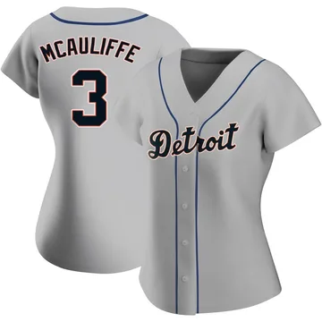 Dick Mcauliffe Women's Detroit Tigers Authentic Road Jersey - Gray