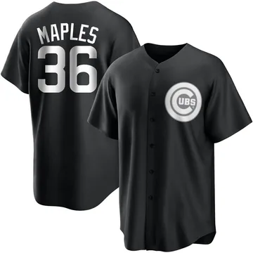 Dillon Maples Youth Chicago Cubs Replica Jersey - Black/White