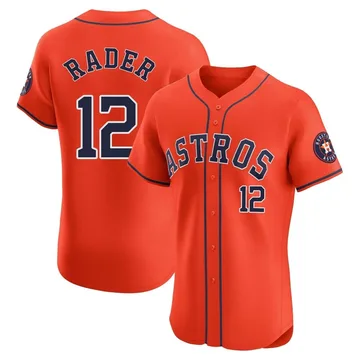 Doug Rader Men's Houston Astros Elite Alternate Vapor Premier Jersey - Orange