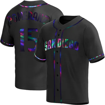 Drew Pomeranz Men's San Diego Padres Replica Alternate Jersey - Black Holographic