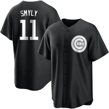 Drew Smyly Men's Chicago Cubs Replica Jersey - Black/White