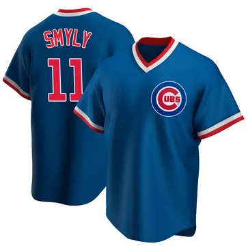 Drew Smyly Men's Chicago Cubs Replica Road Cooperstown Collection Jersey - Royal