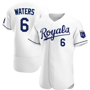 Drew Waters Men's Kansas City Royals Authentic Home Jersey - White