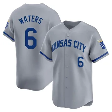 Drew Waters Men's Kansas City Royals Limited Away Jersey - Gray