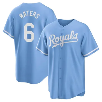 Drew Waters Men's Kansas City Royals Replica 2022 Alternate Jersey - Light Blue