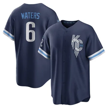 Drew Waters Men's Kansas City Royals Replica 2022 City Connect Jersey - Navy