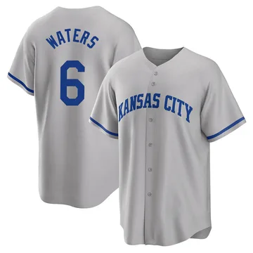 Drew Waters Men's Kansas City Royals Replica 2022 Road Jersey - Gray