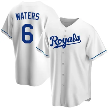 Drew Waters Men's Kansas City Royals Replica Home Jersey - White