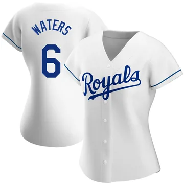 Drew Waters Women's Kansas City Royals Authentic Home Jersey - White