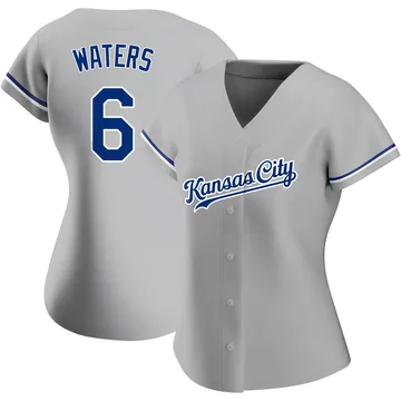 Drew Waters Women's Kansas City Royals Authentic Road Jersey - Gray