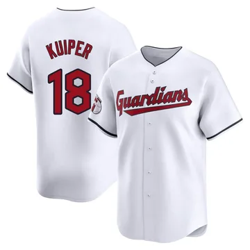 Duane Kuiper Men's Cleveland Guardians Limited Home Jersey - White