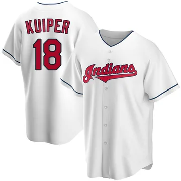 Duane Kuiper Men's Cleveland Guardians Replica Home Jersey - White