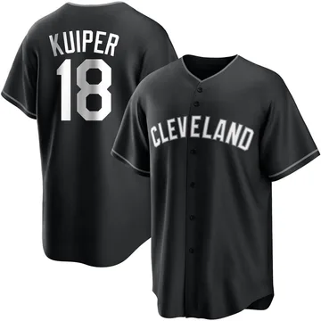 Duane Kuiper Youth Cleveland Guardians Replica Jersey - Black/White