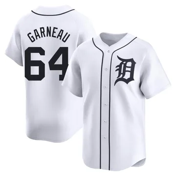 Dustin Garneau Men's Detroit Tigers Limited Home Jersey - White