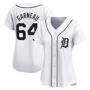 Dustin Garneau Women's Detroit Tigers Limited Home Jersey - White