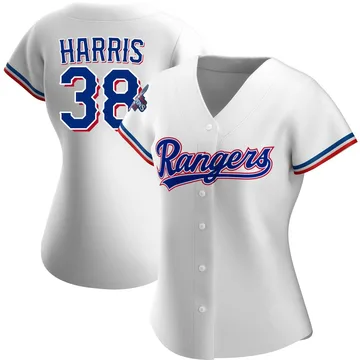 Dustin Harris Women's Texas Rangers Authentic Home 2023 World Series Champions Jersey - White