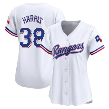 Dustin Harris Women's Texas Rangers Limited Home Jersey - White