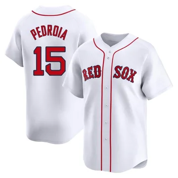 Dustin Pedroia Men's Boston Red Sox Limited Home Jersey - White