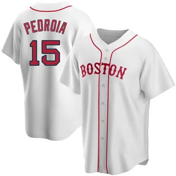 Dustin Pedroia Men's Boston Red Sox Replica Alternate Jersey - White