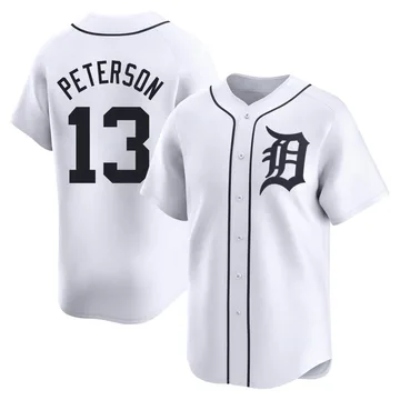 Dustin Peterson Men's Detroit Tigers Limited Home Jersey - White