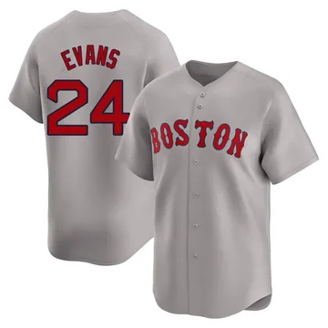 Dwight Evans Men's Boston Red Sox Limited Away Jersey - Gray