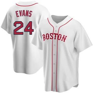 Dwight Evans Men's Boston Red Sox Replica Alternate Jersey - White