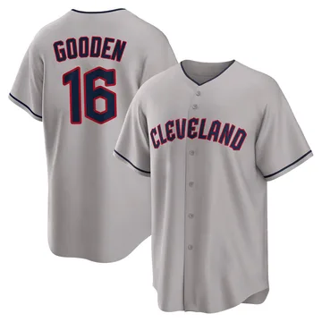 Dwight Gooden Men's Cleveland Guardians Replica Road Jersey - Gray