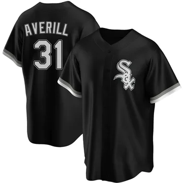 Earl Averill Men's Chicago White Sox Replica Alternate Jersey - Black