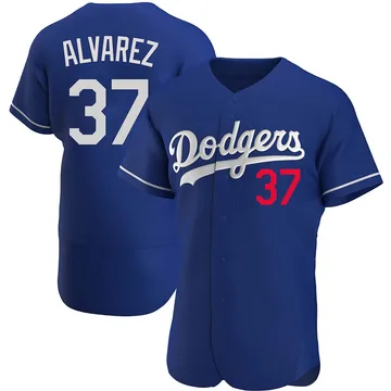 Eddy Alvarez Men's Los Angeles Dodgers Authentic Alternate Jersey - Royal