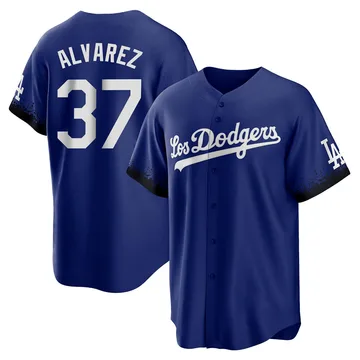 Eddy Alvarez Men's Los Angeles Dodgers Replica 2021 City Connect Jersey - Royal