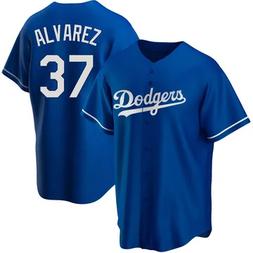 Eddy Alvarez Men's Los Angeles Dodgers Replica Alternate Jersey - Royal