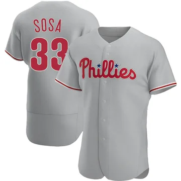 Edmundo Sosa Men's Philadelphia Phillies Authentic Road Jersey - Gray