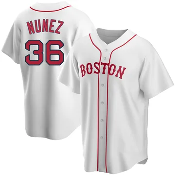 Eduardo Nunez Men's Boston Red Sox Replica Alternate Jersey - White