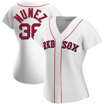 Eduardo Nunez Women's Boston Red Sox Authentic Home Jersey - White