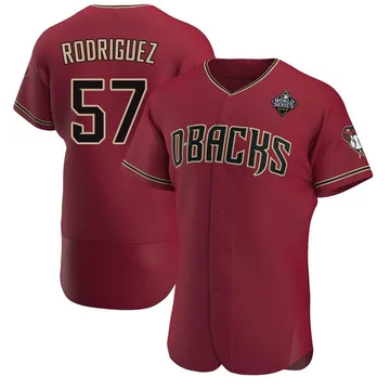 Eduardo Rodriguez Men's Arizona Diamondbacks Authentic Crimson Alternate 2023 World Series Jersey