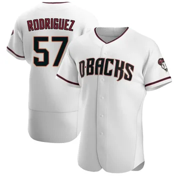 Eduardo Rodriguez Men's Arizona Diamondbacks Authentic Home Jersey - White/Crimson