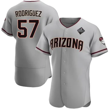 Eduardo Rodriguez Men's Arizona Diamondbacks Authentic Road 2023 World Series Jersey - Gray