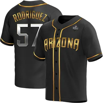 Eduardo Rodriguez Men's Arizona Diamondbacks Replica Alternate 2023 World Series Jersey - Black Golden