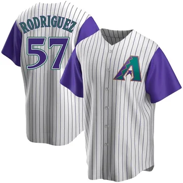 Eduardo Rodriguez Men's Arizona Diamondbacks Replica Alternate Cooperstown Collection Jersey - Cream/Purple