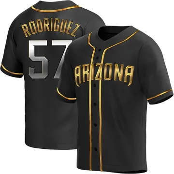 Eduardo Rodriguez Men's Arizona Diamondbacks Replica Alternate Jersey - Black Golden