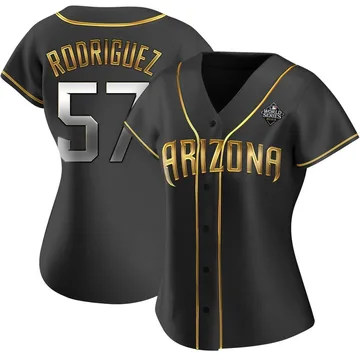 Eduardo Rodriguez Women's Arizona Diamondbacks Authentic Alternate 2023 World Series Jersey - Black Golden