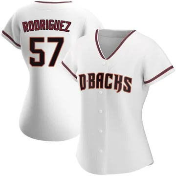 Eduardo Rodriguez Women's Arizona Diamondbacks Authentic Home Jersey - White