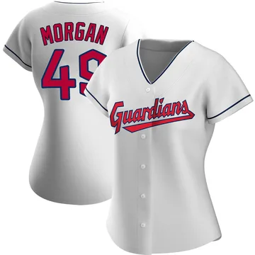 Eli Morgan Women's Cleveland Guardians Authentic Home Jersey - White