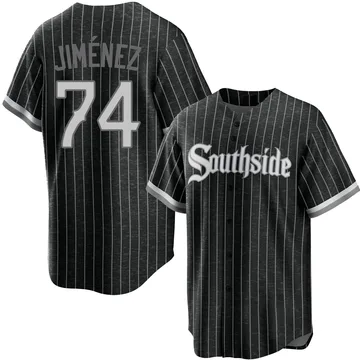 Eloy Jimenez Men's Chicago White Sox Replica 2021 City Connect Jersey - Black