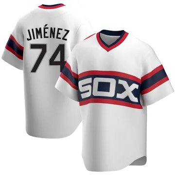 Eloy Jimenez Men's Chicago White Sox Replica Cooperstown Collection Jersey - White