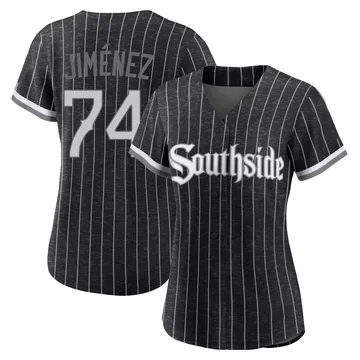 Eloy Jimenez Women's Chicago White Sox Replica 2021 City Connect Jersey - Black